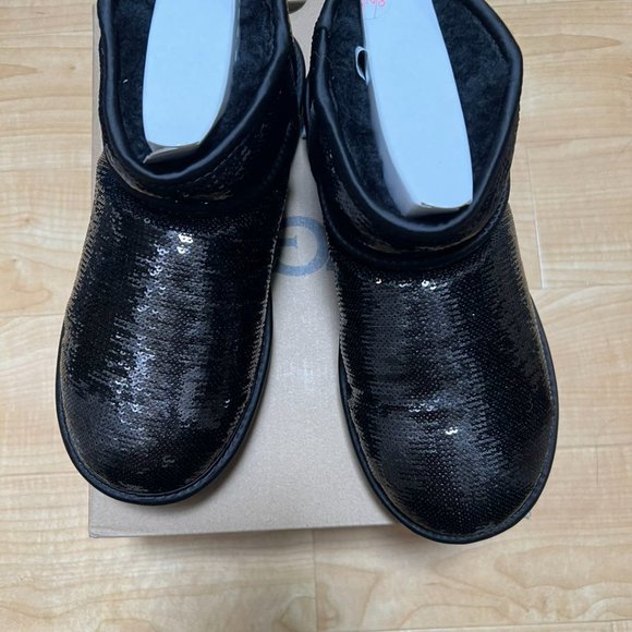 UGG® Women's Classic Ultra Mini Mirror Ball Cold Weather Boots - Picture 2 of 8